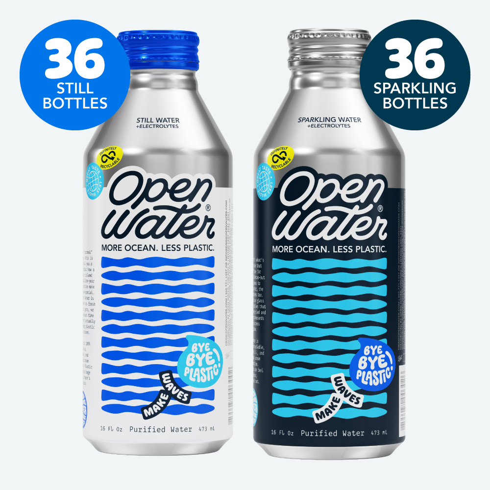 Open Water | Aluminum Bottle. Canned Water, Sparkling