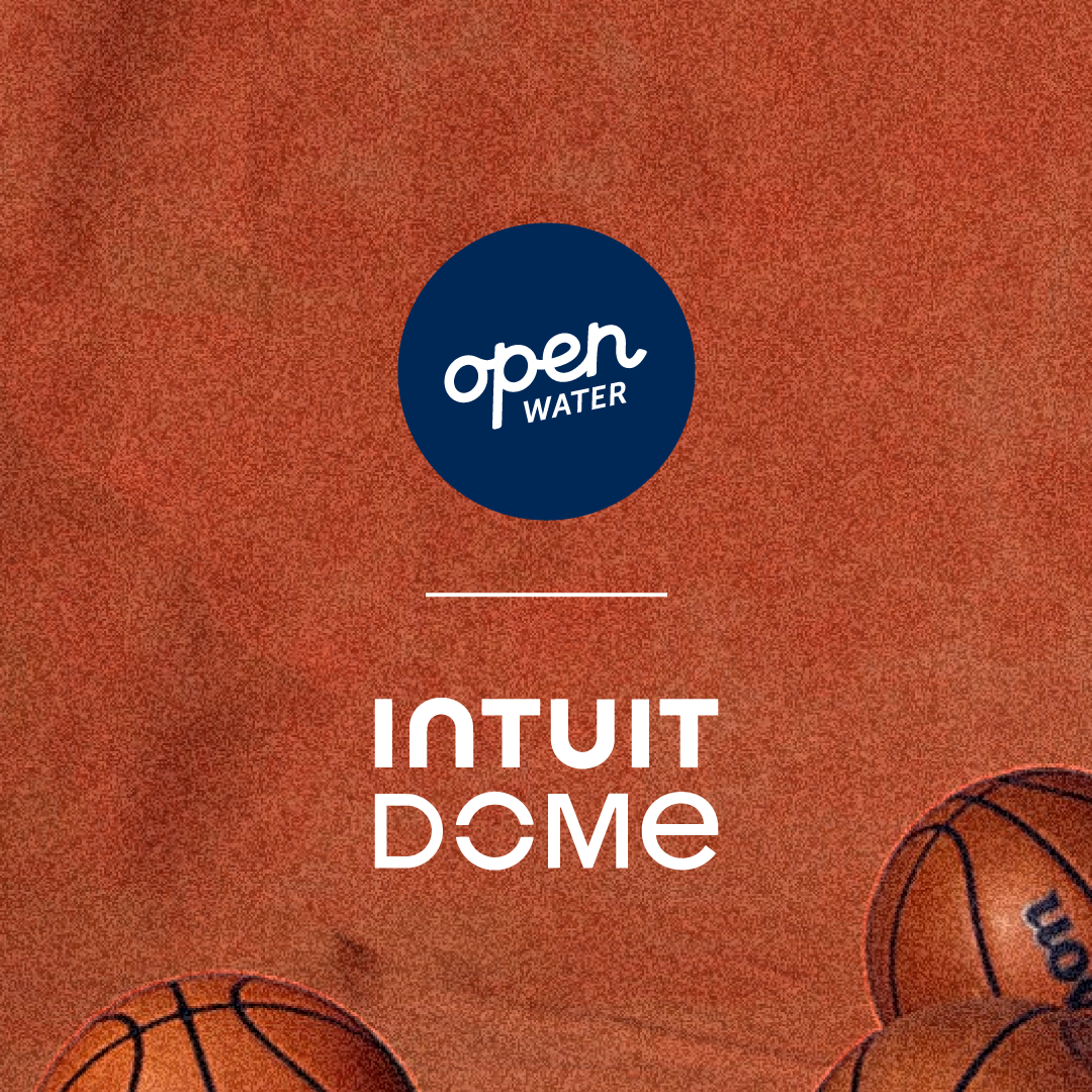 Open Water is the Official Water of the LA Clippers and Intuit Dome