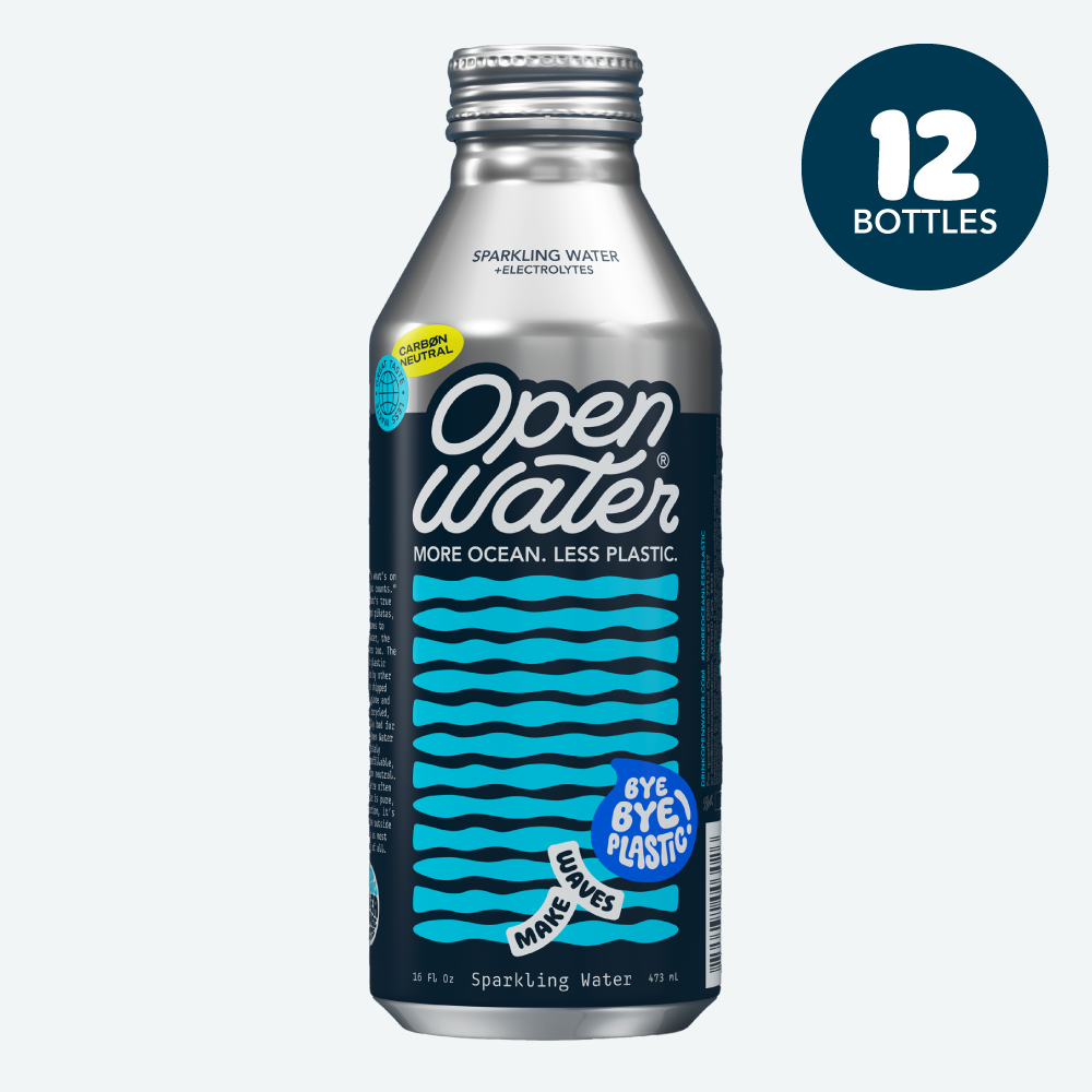 Open Water Sparkling 16oz aluminum bottle 12 count