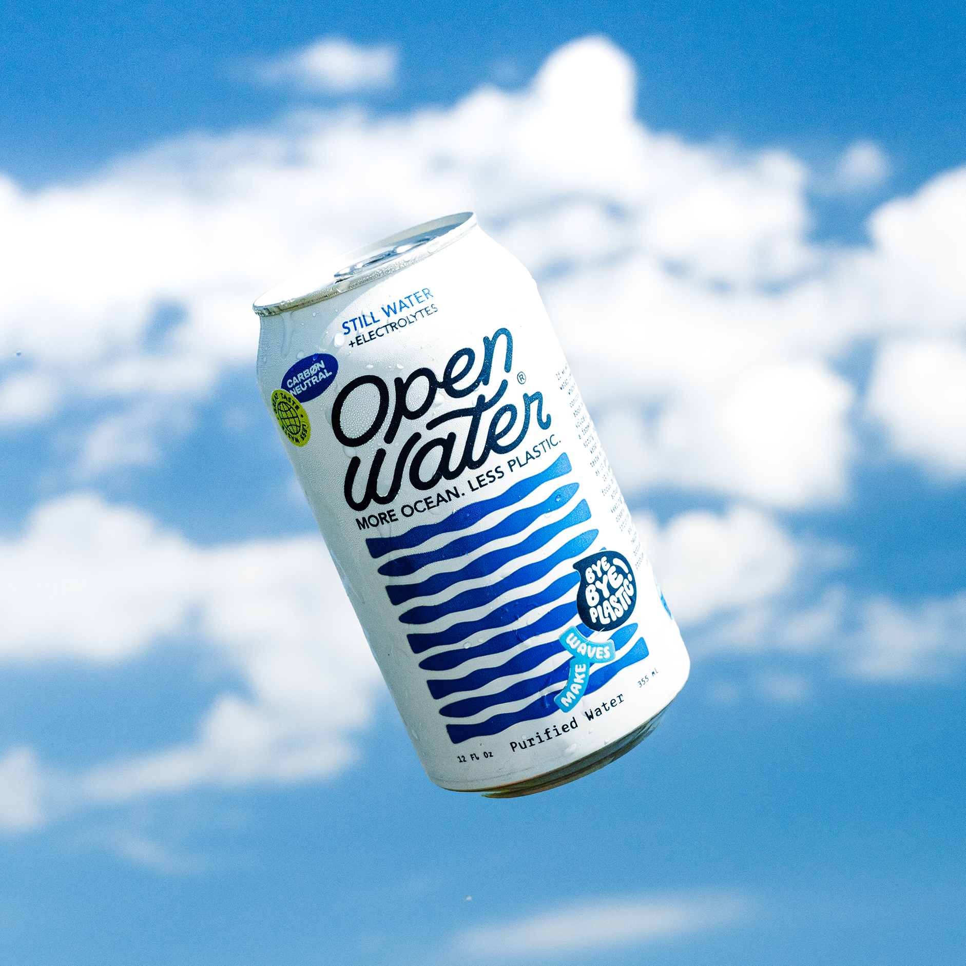 Floating Can Open Water | Canned Water, Still Water with Electrolytes