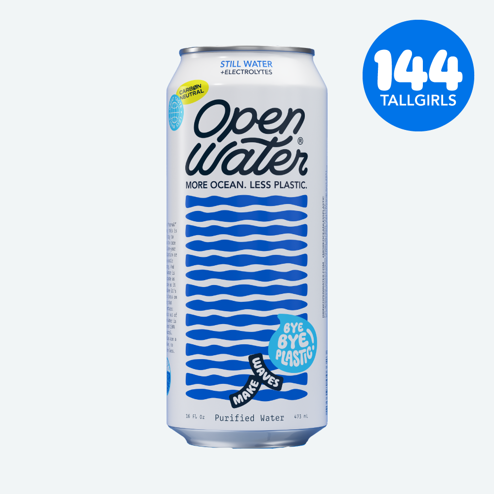 Open Water Still 16oz Tallgirl can 144 count