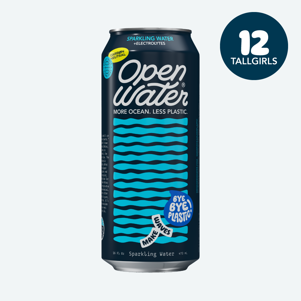 Open Water Sparkling 16oz Tallgirl can 12 count