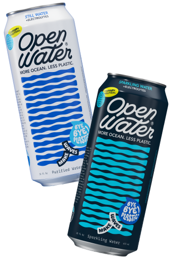 Open Water still and sparkling canned water 16oz Tallgirls